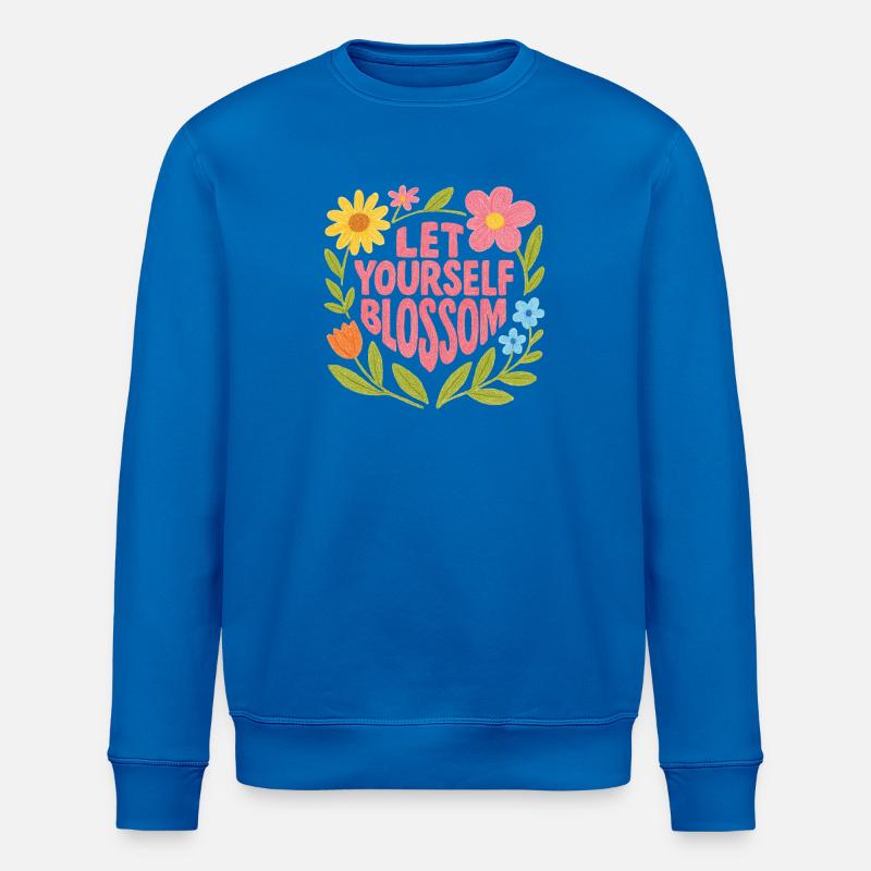 Spring bloom - Stanley/Stella ROLLER Unisex Organic Sweatshirt - royal blue