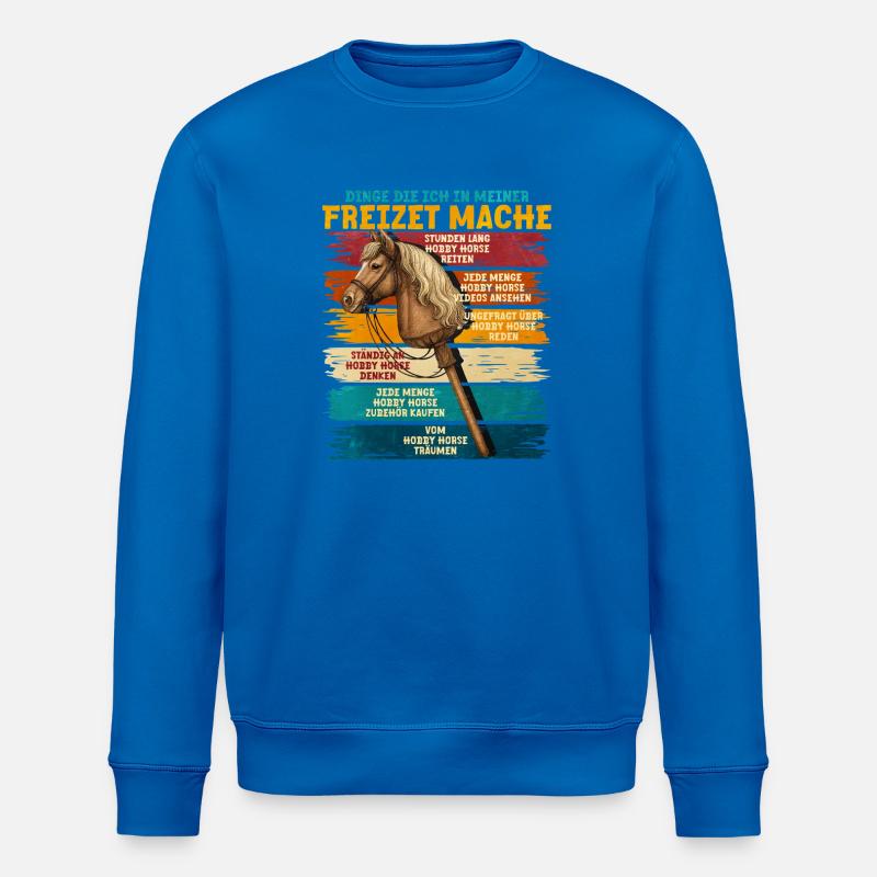Bannière du cheval de loisir - Sweat bio ROLLER Stanley/Stella Unisexe - bleu roi