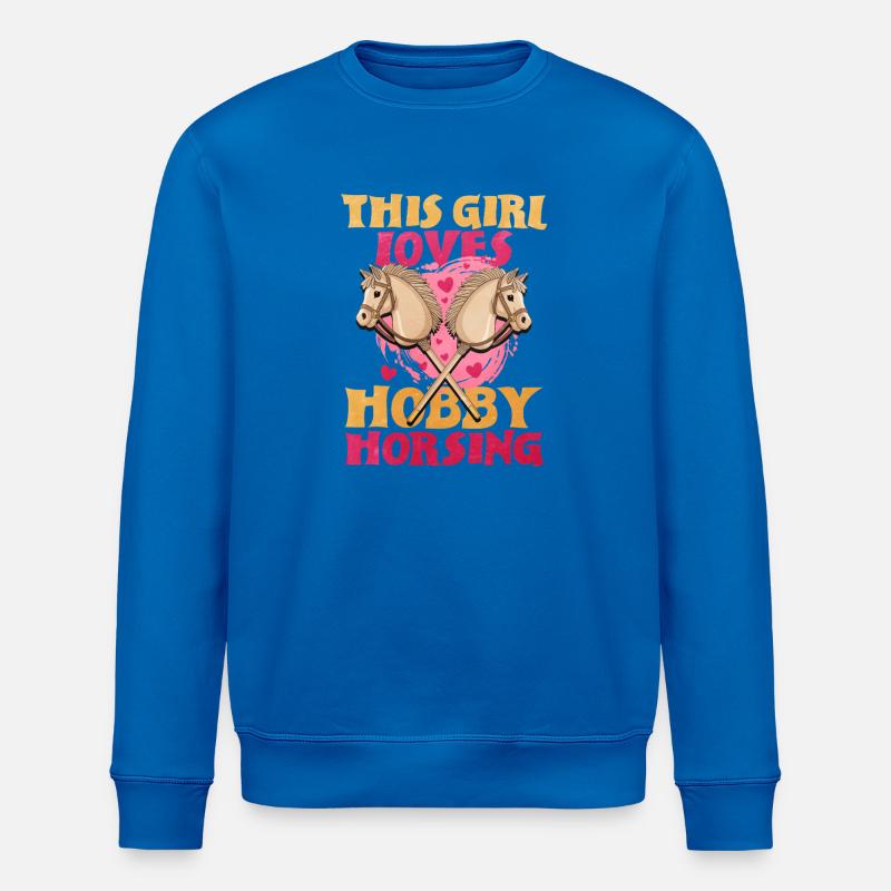 Dieses Mädchen liebt Hobbyhorsing - Stanley/Stella Unisex Bio-Sweatshirt ROLLER - Königsblau