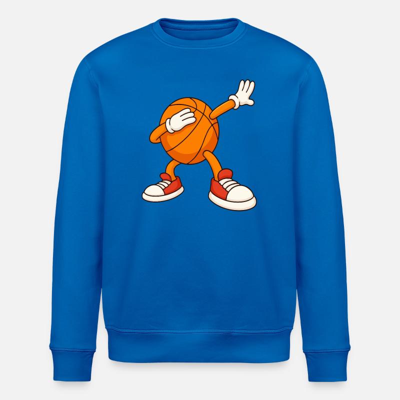Mascotte de basket-ball couvrant le visage - Sweat bio ROLLER Stanley/Stella Unisexe - bleu roi