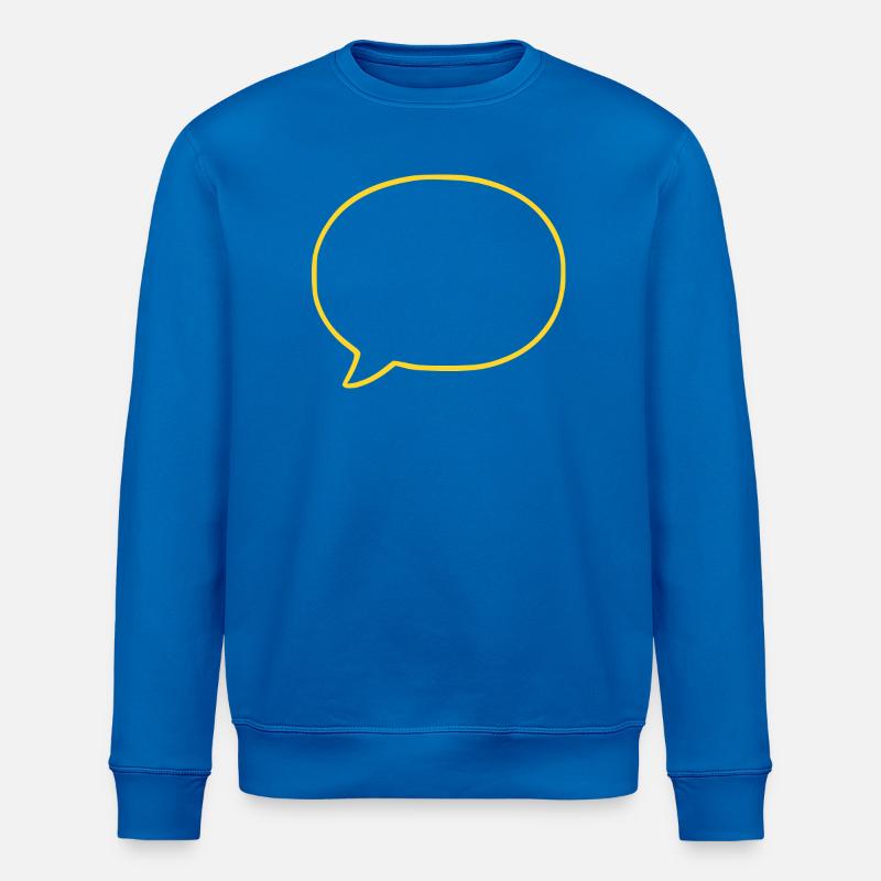 Personalize your own speech bubble comic - Stanley/Stella ROLLER Unisex Organic Sweatshirt - royal blue
