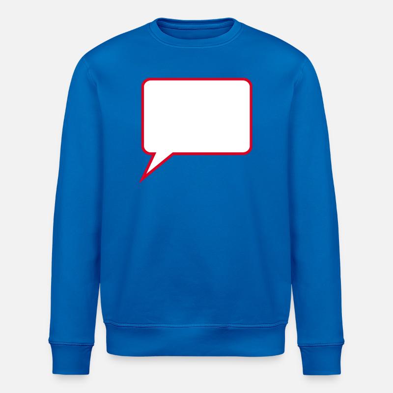 Sprechblase Comic selbst gestalten personalisieren - Stanley/Stella Unisex Bio-Sweatshirt ROLLER - Königsblau