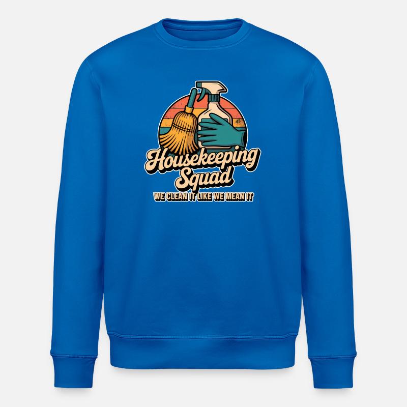 Lustiges Putzen Design - Stanley/Stella Unisex Bio-Sweatshirt ROLLER - Königsblau