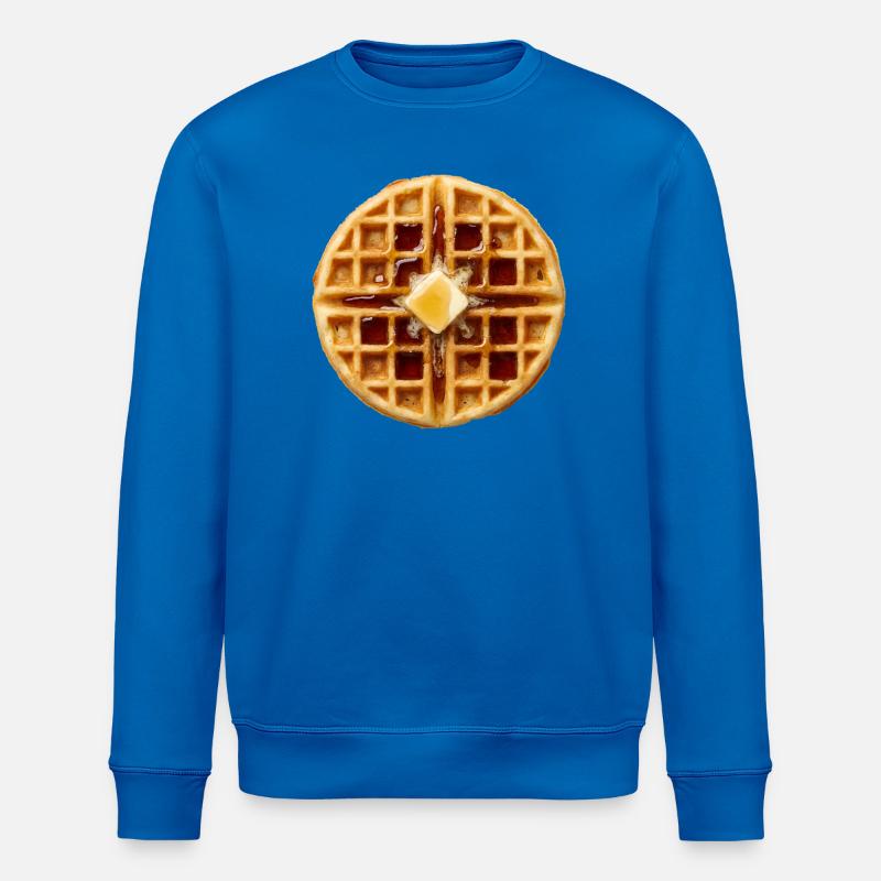 Waffle Costume Breakfast Halloween Simple Waffle - Stanley/Stella ROLLER Unisex Organic Sweatshirt - royal blue