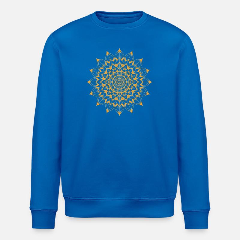 Mandala - Sweat bio ROLLER Stanley/Stella Unisexe - bleu roi