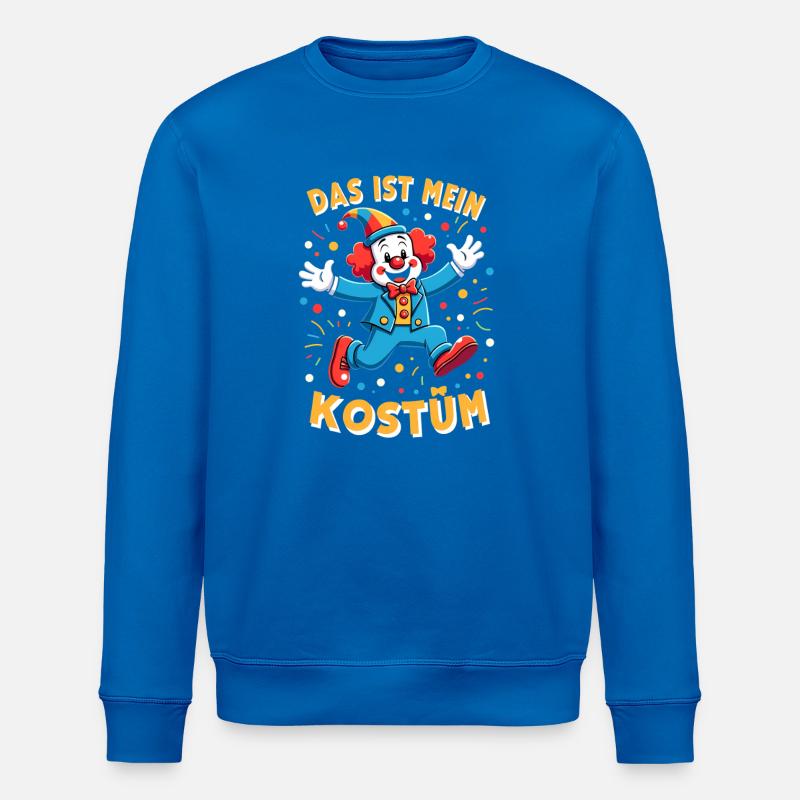 Carnaval costumé Politicien Carnaval - Sweat bio ROLLER Stanley/Stella Unisexe - bleu roi