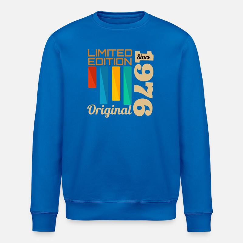 Limitierte Originalausgabe 1976 Jubiläum - Stanley/Stella Unisex Bio-Sweatshirt ROLLER - Königsblau