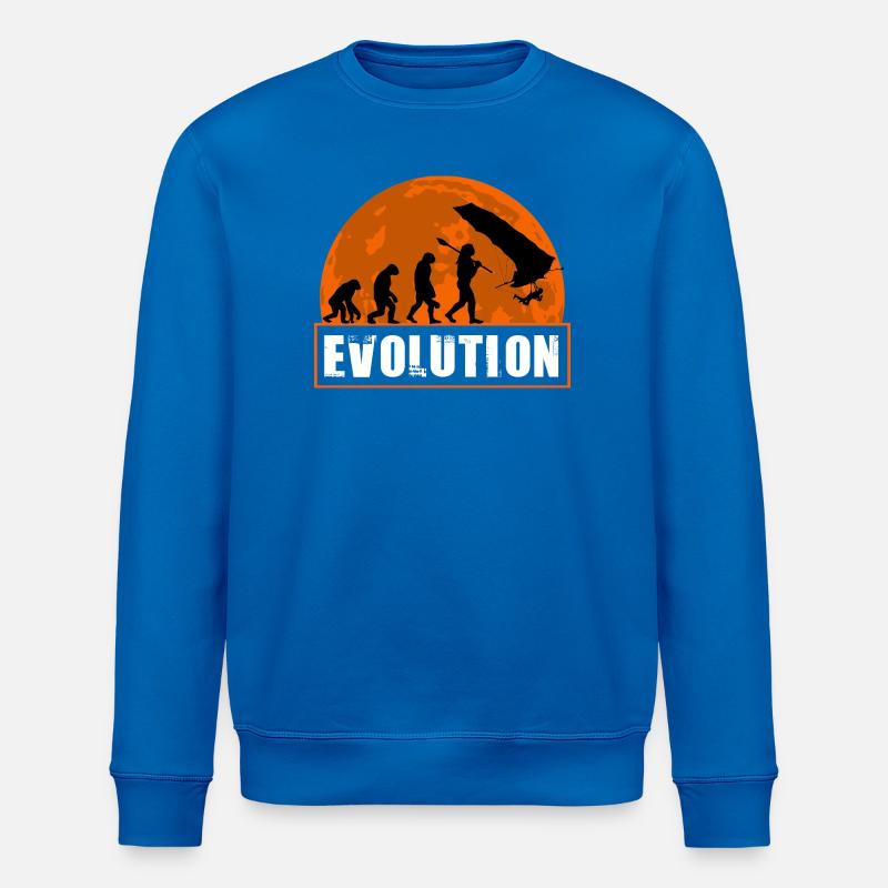 Entwicklung des Hanggliderpilot-Sunset-Designs - Stanley/Stella Unisex Bio-Sweatshirt ROLLER - Königsblau