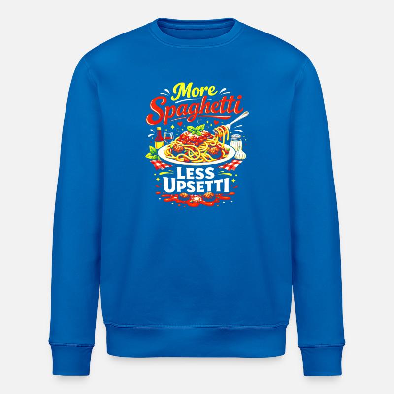 More Spaghetti Less Upsetti - Stanley/Stella Unisex Bio-Sweatshirt ROLLER - Königsblau
