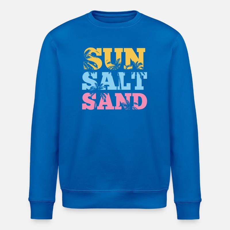 Été - Soleil, sel et sable - Sweat bio ROLLER Stanley/Stella Unisexe - bleu roi