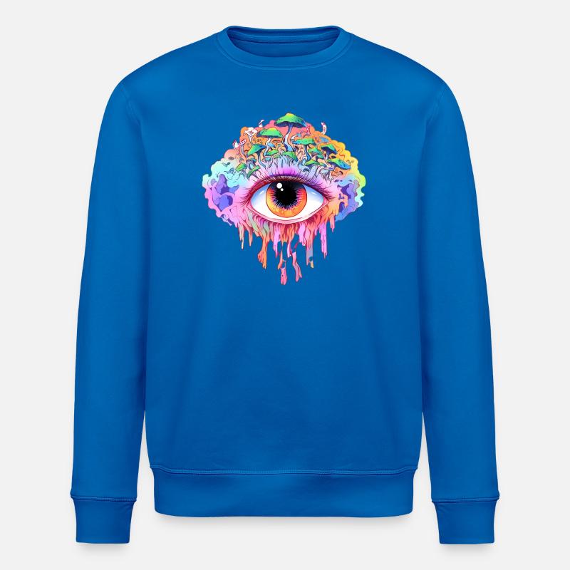 Regenbogenauge  - Stanley/Stella Unisex Bio-Sweatshirt ROLLER - Königsblau