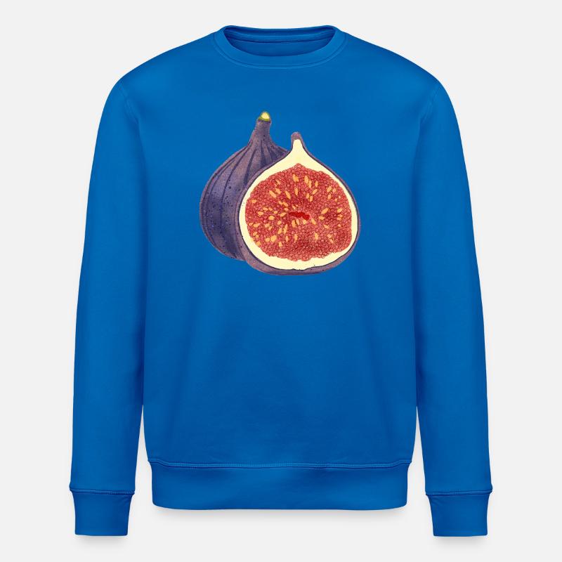 Opened Fig – Fruit Illustration - Stanley/Stella ROLLER Unisex Organic Sweatshirt - royal blue