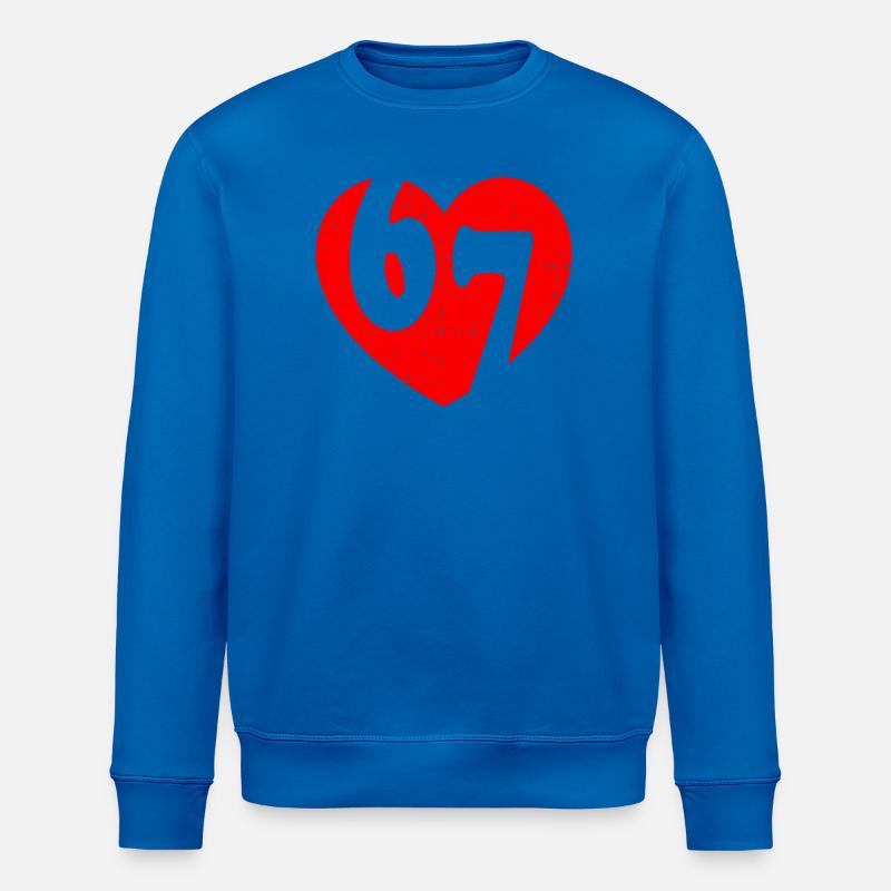 Six Seven 67 Meme Cool Valentine’s - Sweat bio ROLLER Stanley/Stella Unisexe - bleu roi
