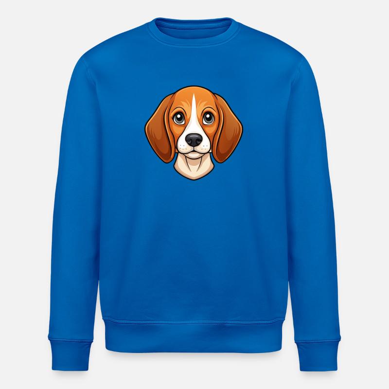 Visage de beagle - Sweat bio ROLLER Stanley/Stella Unisexe - bleu roi