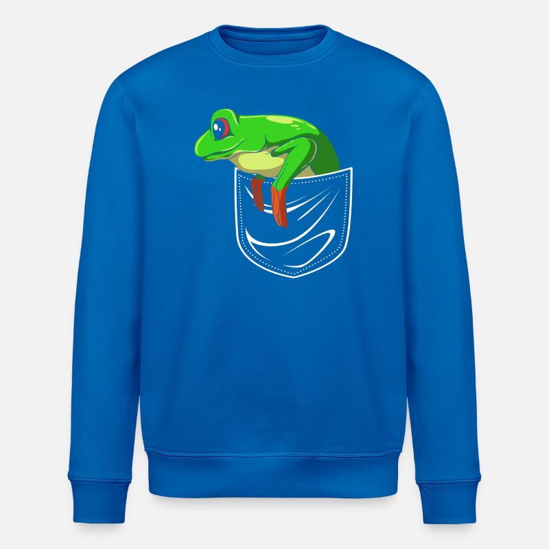 Frosch Laubfrosch - Stanley/Stella Unisex Bio-Sweatshirt ROLLER - Königsblau