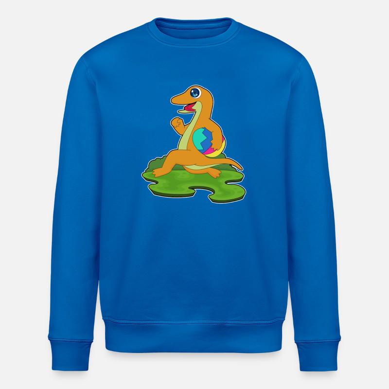 Lizard Easter Easter Egg - Stanley/Stella ROLLER Unisex Organic Sweatshirt - royal blue