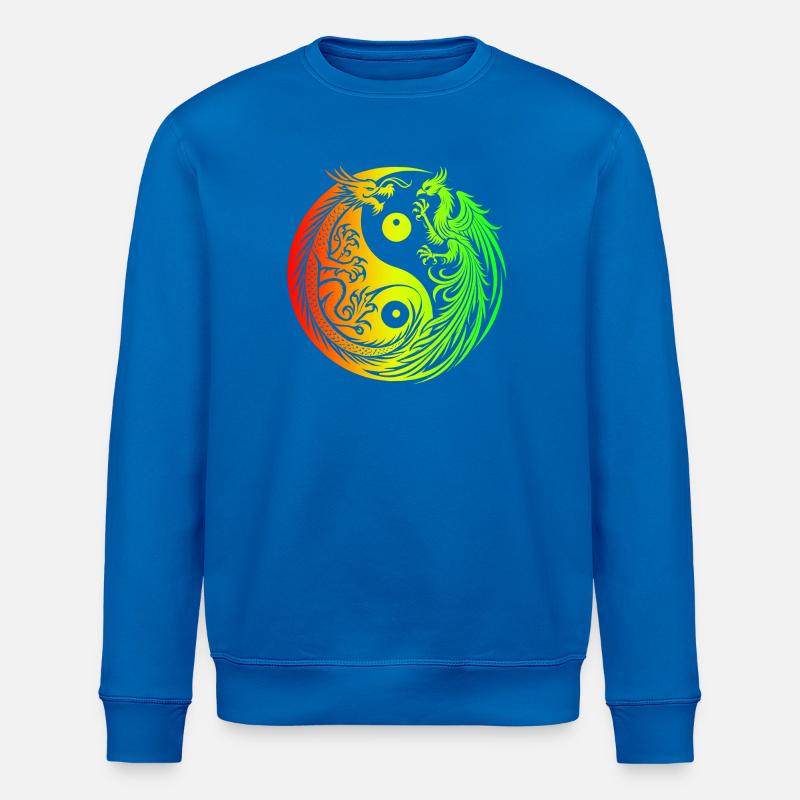 Yin Yang Drache und Phönix - Stanley/Stella Unisex Bio-Sweatshirt ROLLER - Königsblau