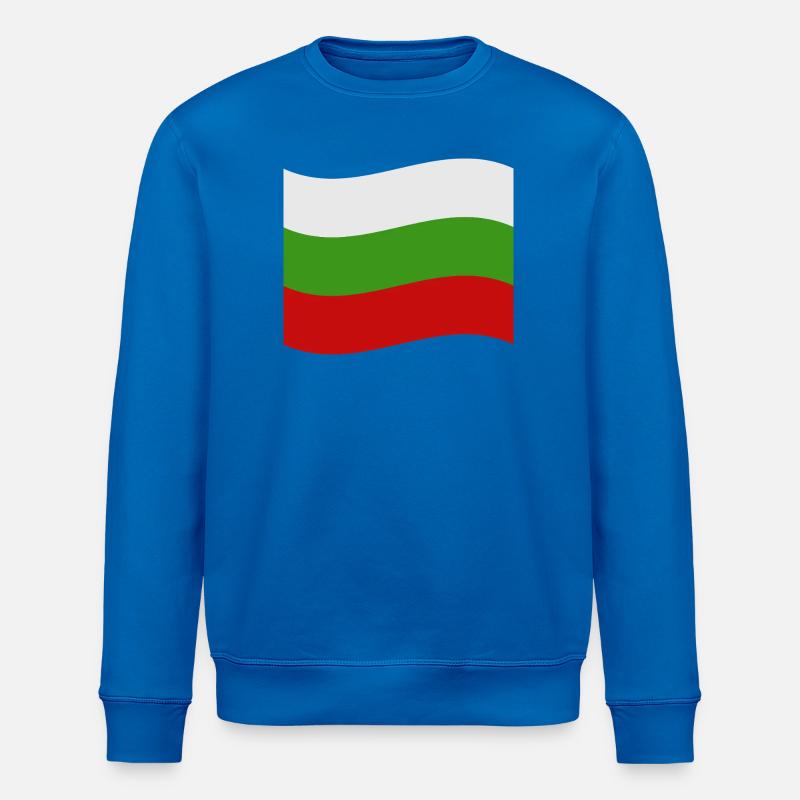 Bulgarische Flagge - Stanley/Stella Unisex Bio-Sweatshirt ROLLER - Königsblau