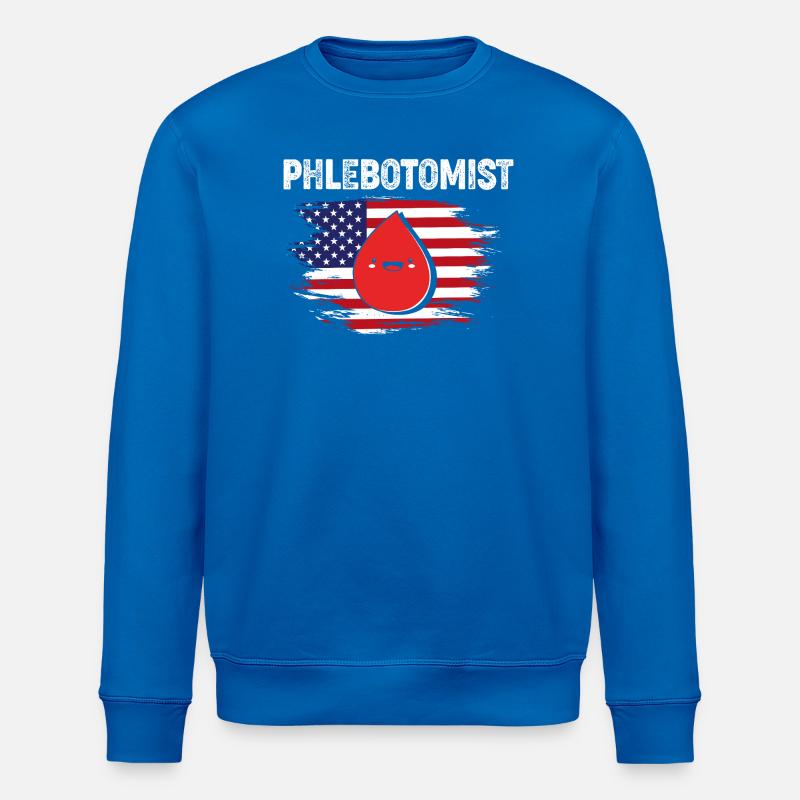 Infirmière-aidante, Phlébotomiste de prélèvement sanguin - Sweat bio ROLLER Stanley/Stella Unisexe - bleu roi
