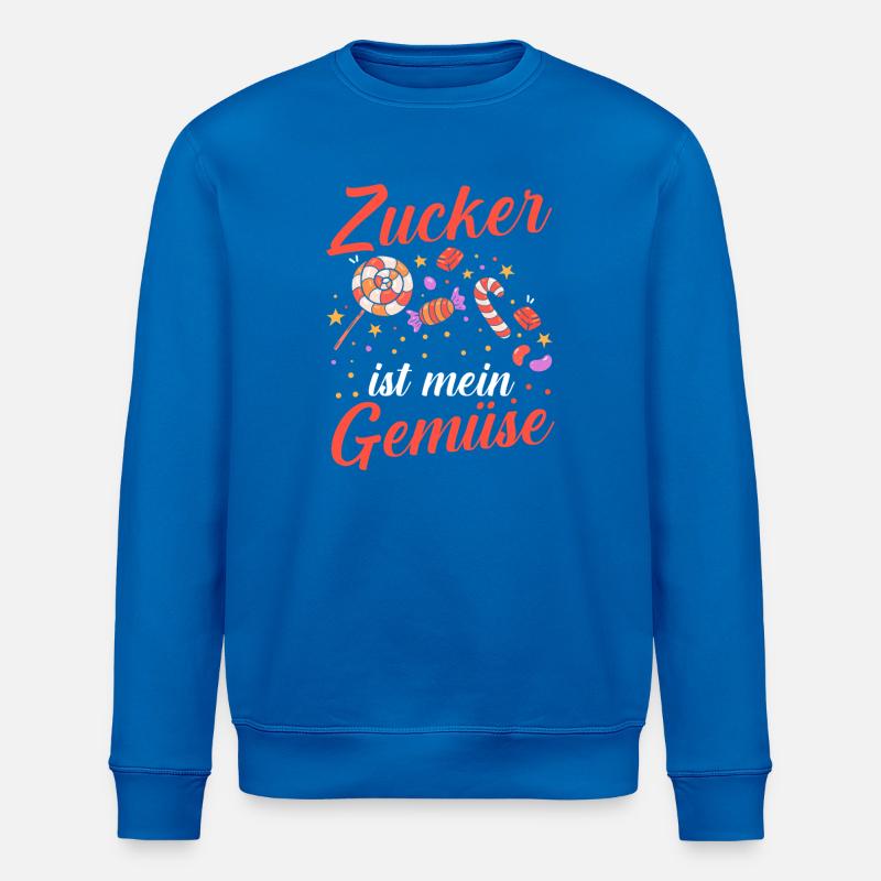 Süschigkeiten Naschkatze Süßes Mädchen - Stanley/Stella Unisex Bio-Sweatshirt ROLLER - Königsblau