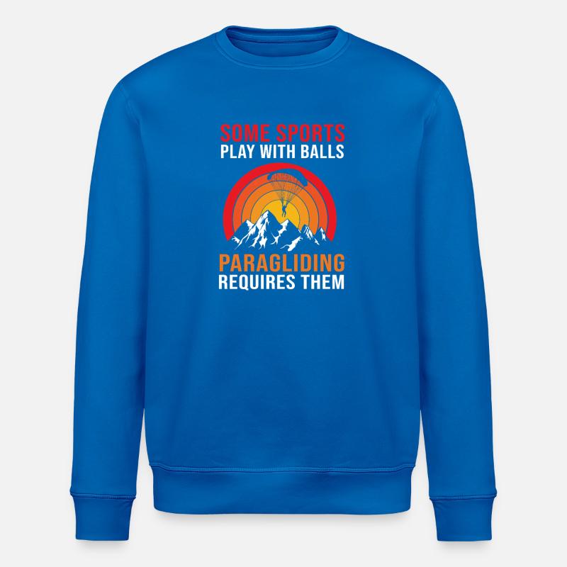 Parapente en parachutisme - Sweat bio ROLLER Stanley/Stella Unisexe - bleu roi