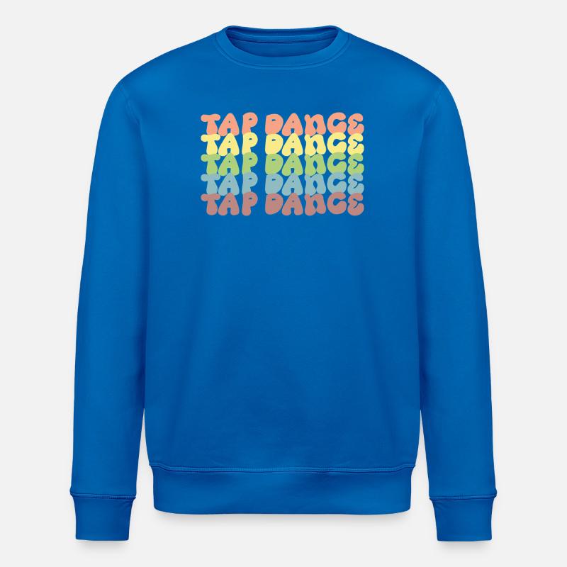 Rainbow Tapdance Pattern - Stanley/Stella ROLLER Unisex Organic Sweatshirt - royal blue