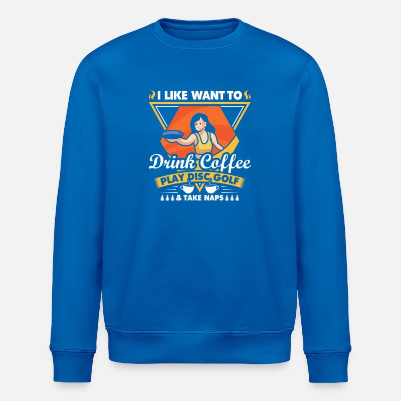Disc Golf Gifts Disc Golf - Stanley/Stella ROLLER Unisex Organic Sweatshirt - royal blue