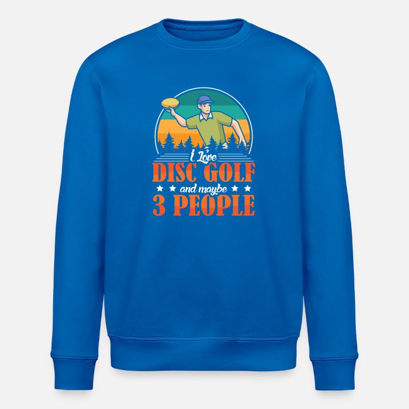 Disc Golf Gifts Disc Golf - Stanley/Stella ROLLER Unisex Organic Sweatshirt - royal blue