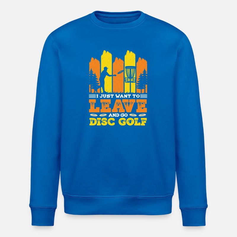 Disc Golf Geschenke Discgolf - Stanley/Stella Unisex Bio-Sweatshirt ROLLER - Königsblau