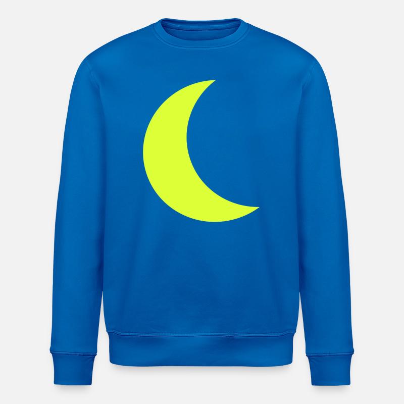 Jaune néon de Croissant de Lune - Sweat bio ROLLER Stanley/Stella Unisexe - bleu roi