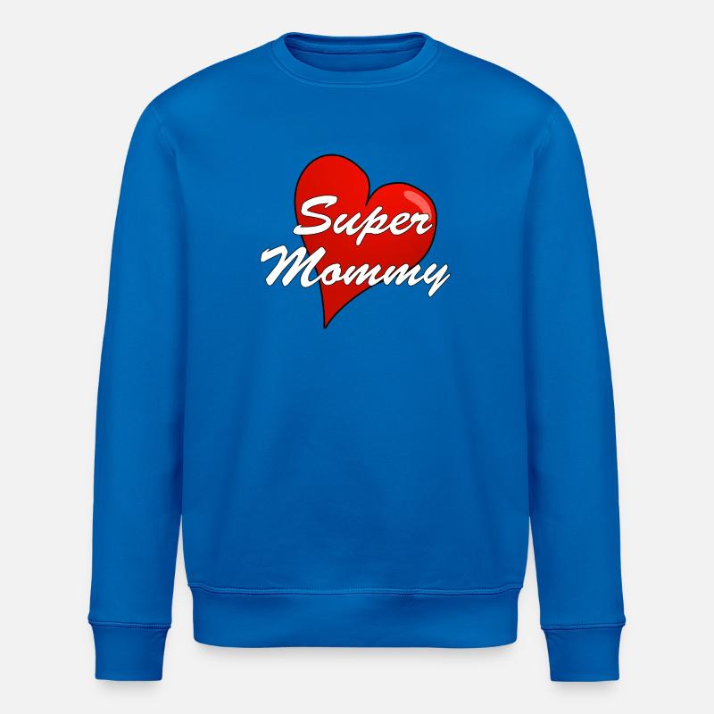 SUPER MOMMY - Stanley/Stella Unisex Bio-Sweatshirt ROLLER - Königsblau
