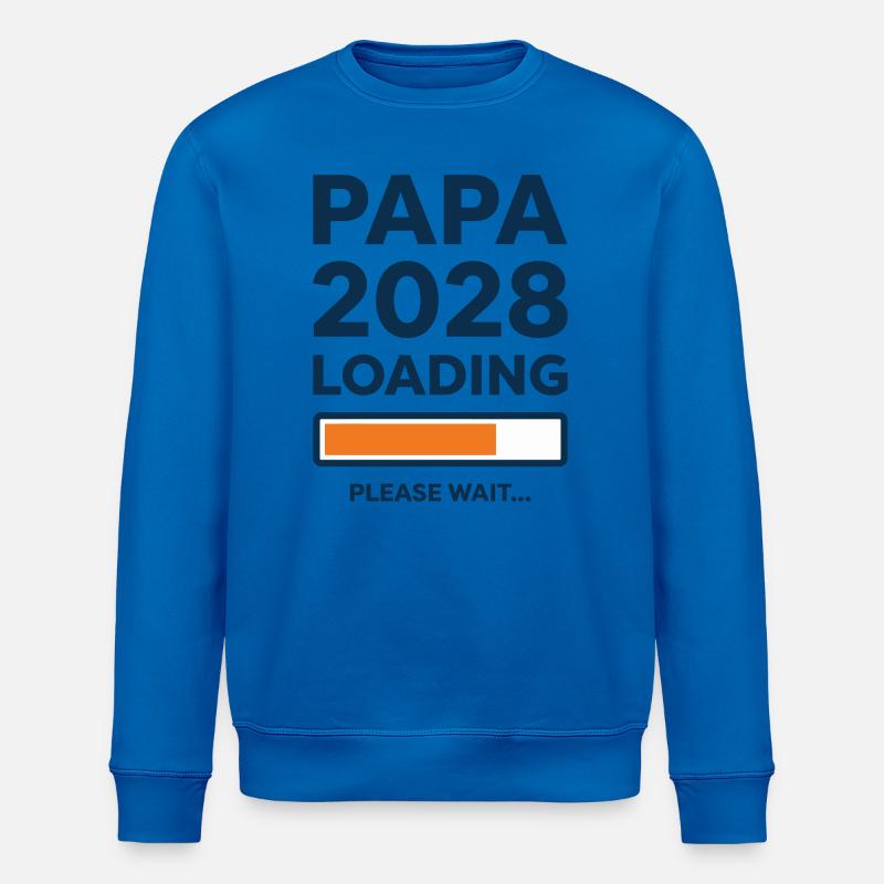 Papa 2028 lädt - Stanley/Stella Unisex Bio-Sweatshirt ROLLER - Königsblau