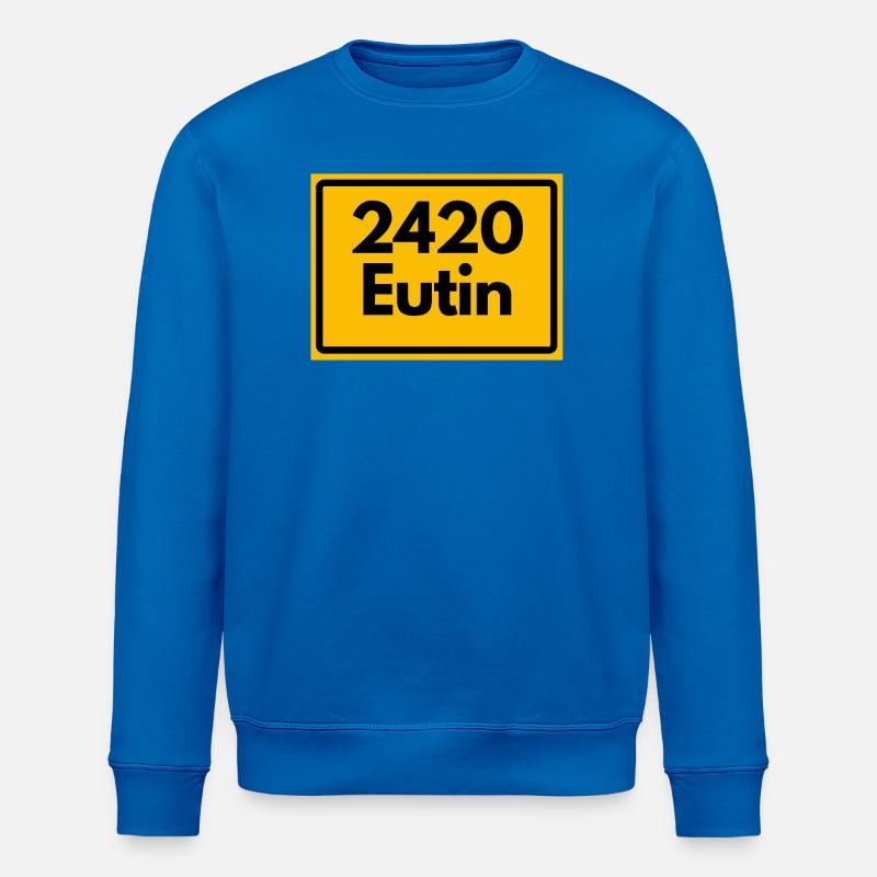 OLD POSTCODE RETRO 2420 EUTIN – SCHLOSS - Stanley/Stella ROLLER Unisex Organic Sweatshirt - royal blue