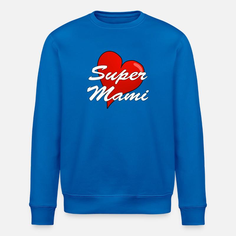 SUPER MAMI - Stanley/Stella Unisex Bio-Sweatshirt ROLLER - Königsblau