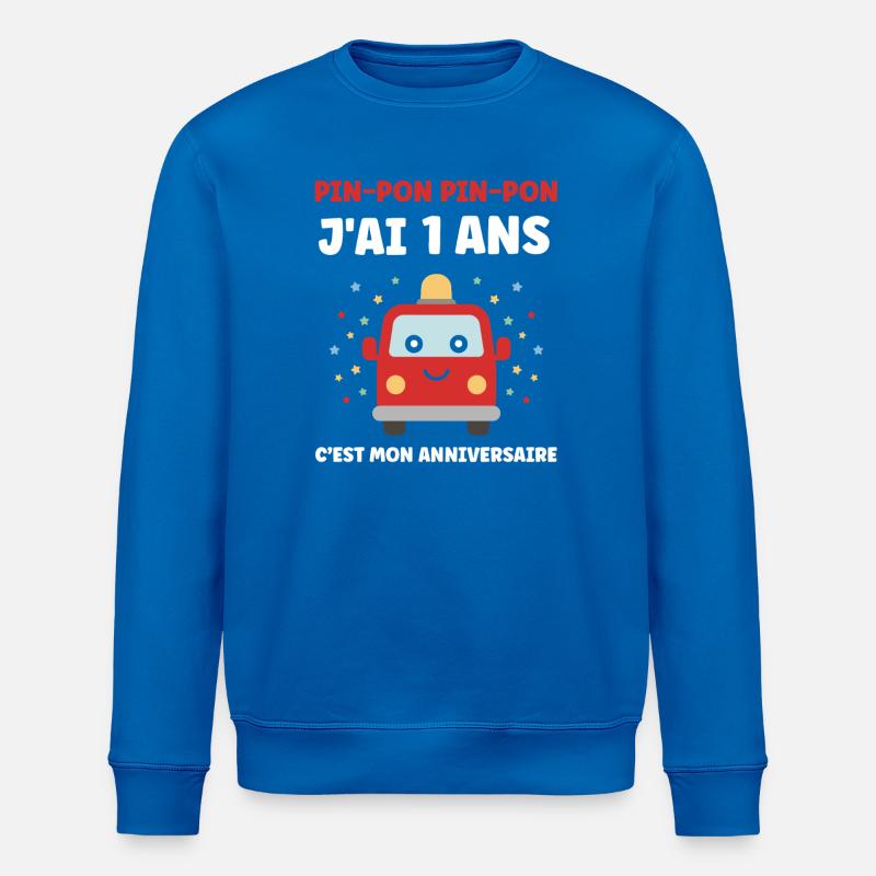 1 ans - Sweat bio ROLLER Stanley/Stella Unisexe - bleu roi