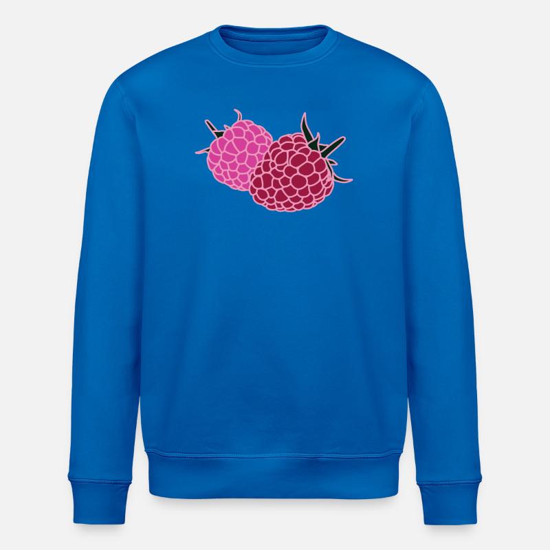 Raspberry Duo Pop Art - Stanley/Stella ROLLER Unisex Organic Sweatshirt - royal blue
