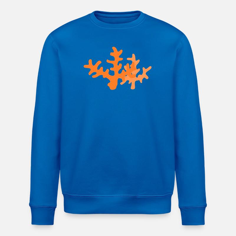 Zusammenfassung des Orange Korallenriffs - Stanley/Stella Unisex Bio-Sweatshirt ROLLER - Königsblau