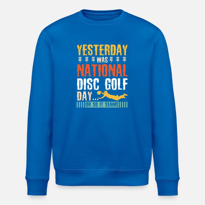Disc Golf Gifts Disc Golf - Stanley/Stella ROLLER Unisex Organic Sweatshirt - royal blue