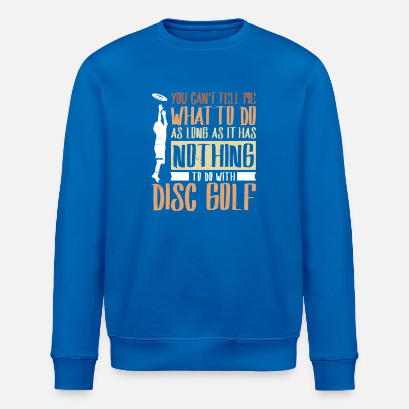 Disc Golf Geschenke Discgolf - Stanley/Stella Unisex Bio-Sweatshirt ROLLER - Königsblau