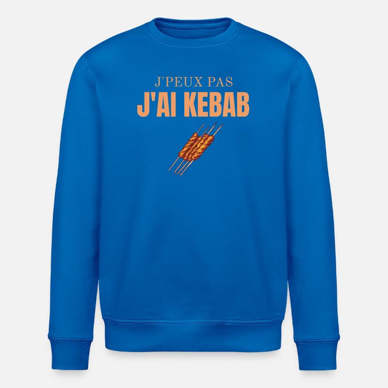 I can't I have kebab - Stanley/Stella ROLLER Unisex Organic Sweatshirt - royal blue