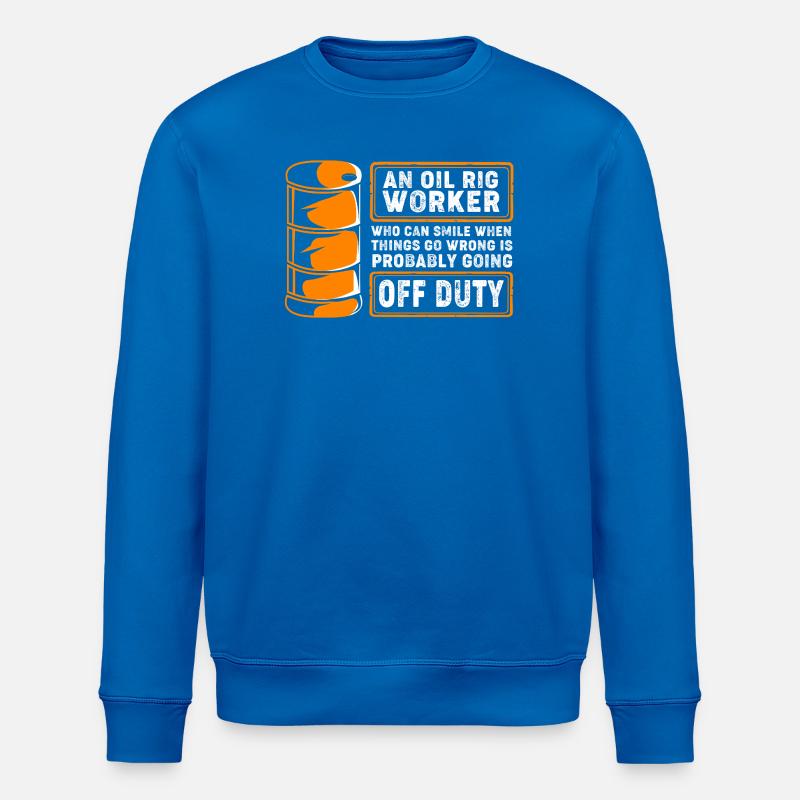 Bohrinsel Ölfeld - Stanley/Stella Unisex Bio-Sweatshirt ROLLER - Königsblau