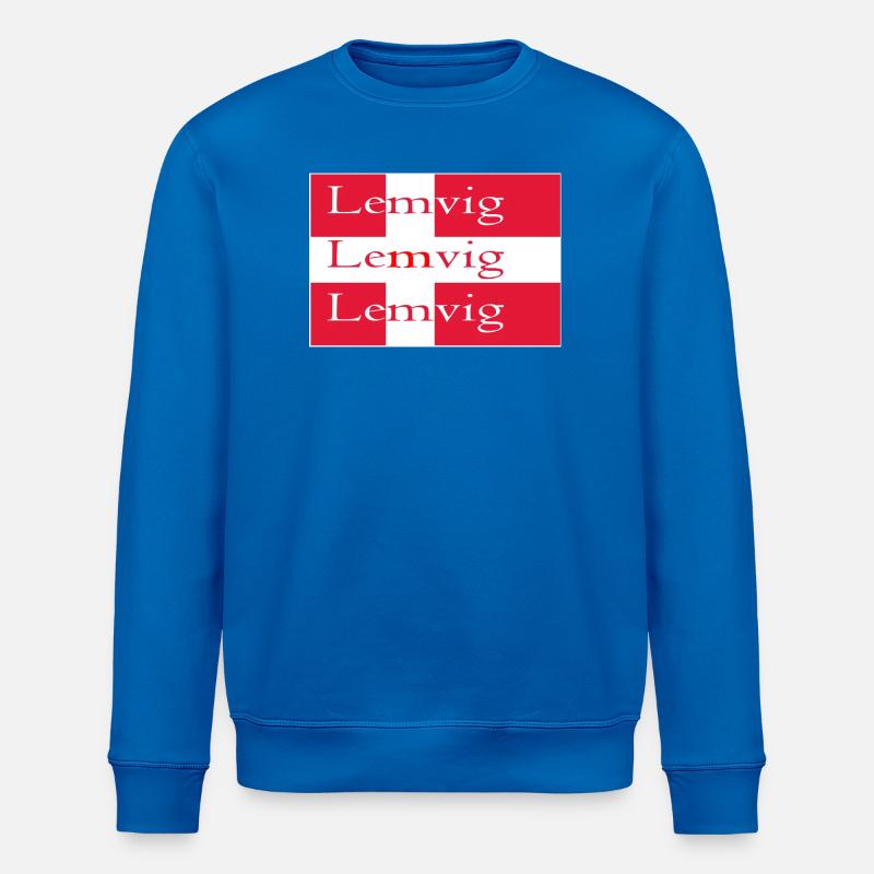 Drapeau Lemvig - Sweat bio ROLLER Stanley/Stella Unisexe - bleu roi
