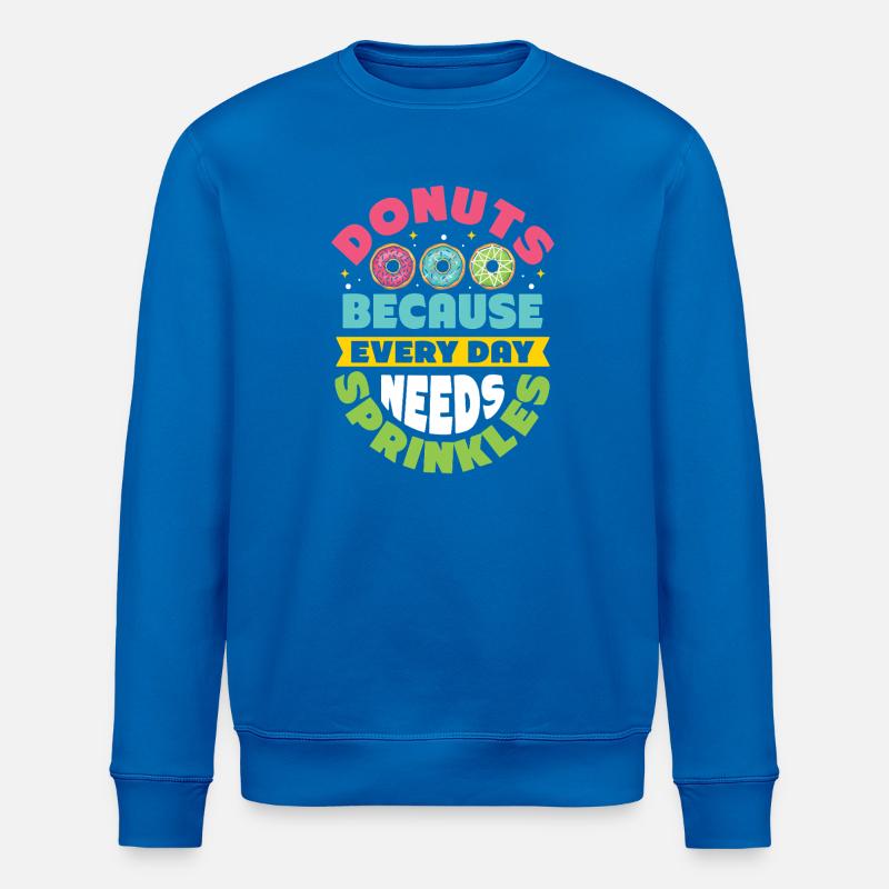 Restauration rapide en donuts - Sweat bio ROLLER Stanley/Stella Unisexe - bleu roi