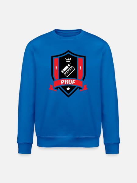 Akademisches Wappen Professor Couronne - Stanley/Stella Unisex Bio-Sweatshirt ROLLER - Königsblau