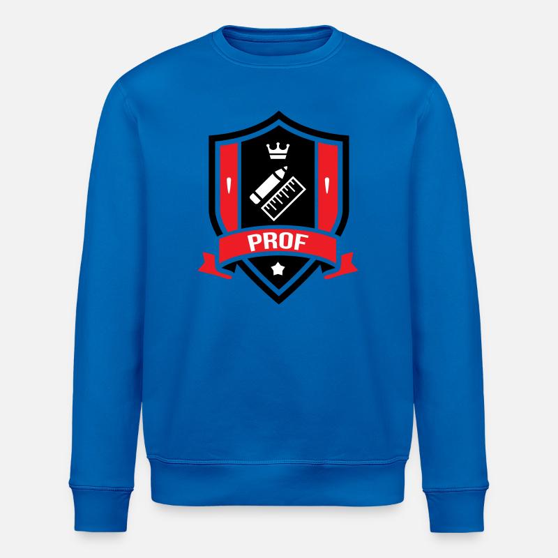 Akademisches Wappen Professor Couronne - Stanley/Stella Unisex Bio-Sweatshirt ROLLER - Königsblau