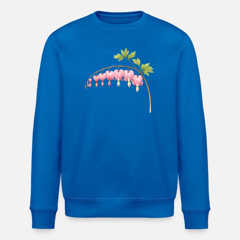 Tränendes Herz Rosa Frühlingsblume  - Stanley/Stella Unisex Bio-Sweatshirt ROLLER - Königsblau