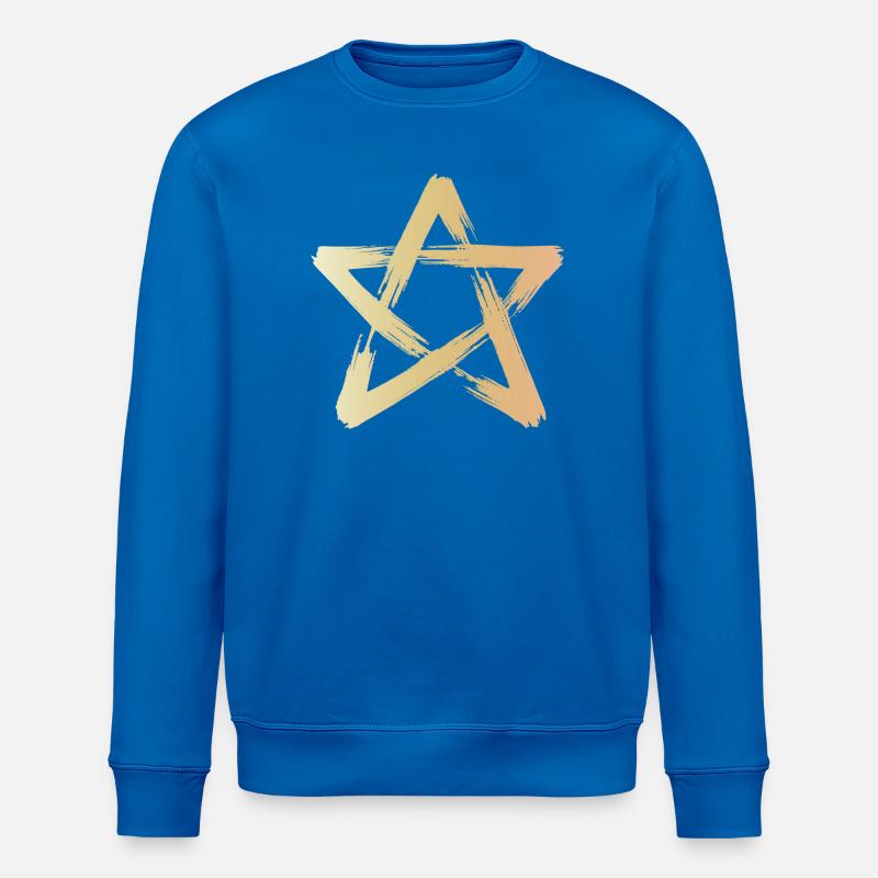 Étoile du Brossage Doré - Sweat bio ROLLER Stanley/Stella Unisexe - bleu roi