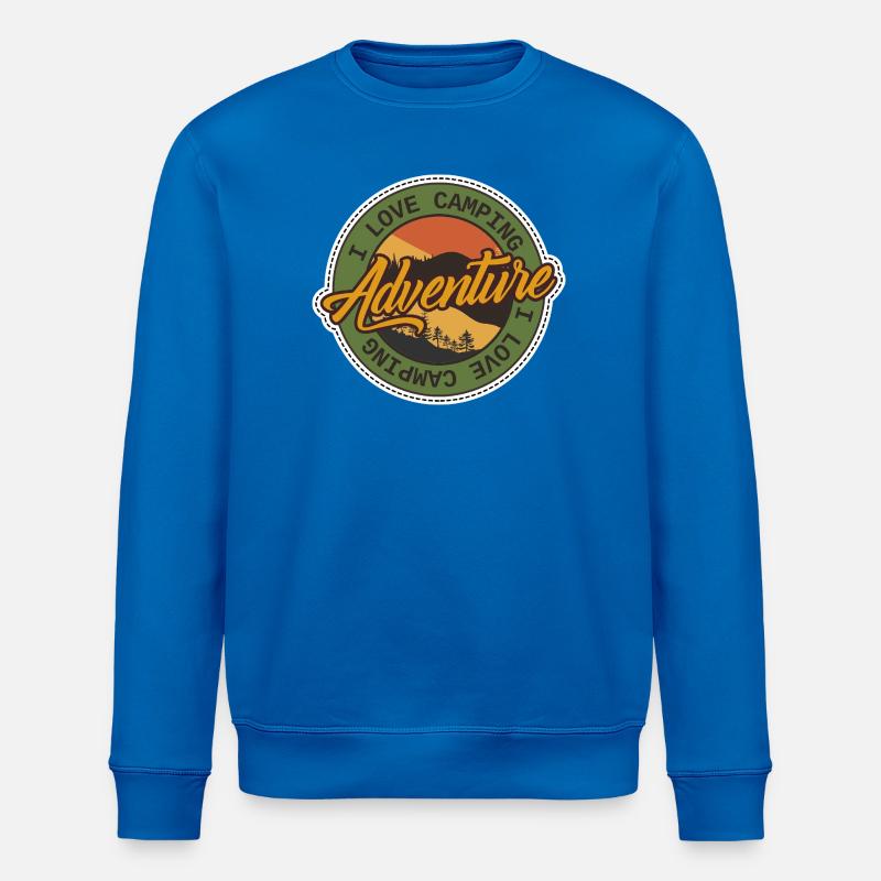 Badge de camping d’aventure - Sweat bio ROLLER Stanley/Stella Unisexe - bleu roi