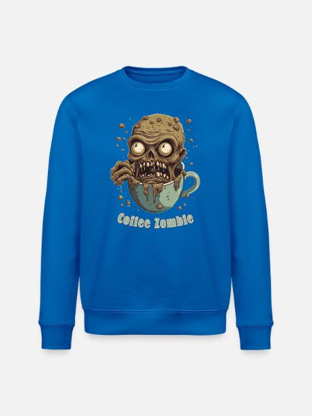 Kaffeemonster - Koffein Zombie - Morgenmuffel - Stanley/Stella Unisex Bio-Sweatshirt ROLLER - Königsblau