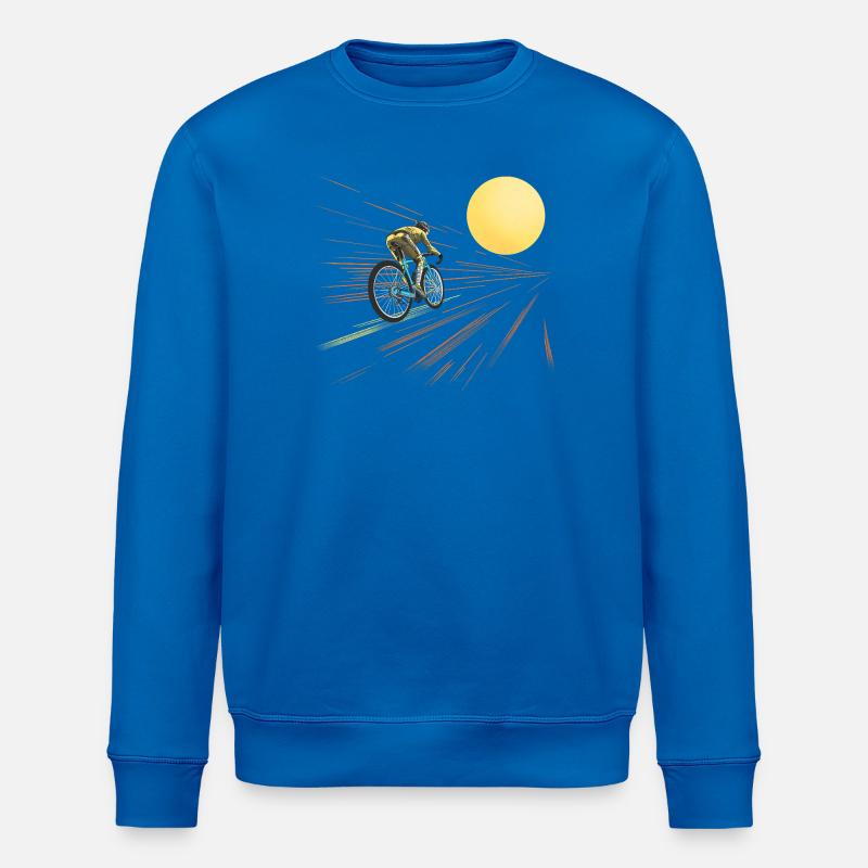 À vélo vers le soleil - Sweat bio ROLLER Stanley/Stella Unisexe - bleu roi